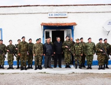 Επίσκεψη του Πάνου Καμμένου σε φυλάκια στη Χίο, στις Οινούσσες και στη νήσο Παναγιά (φώτο)